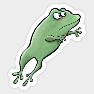 Leaping Frog Sticker